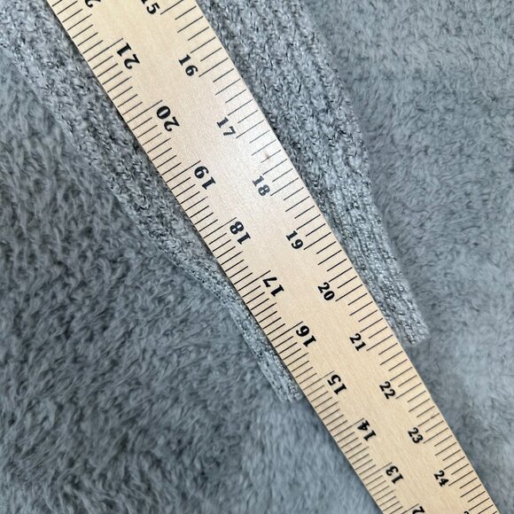 Merona Sweater Dress Womens Large Gray Cable Knit Cowl Neck Stretch Cozy - Picture 9 of 12